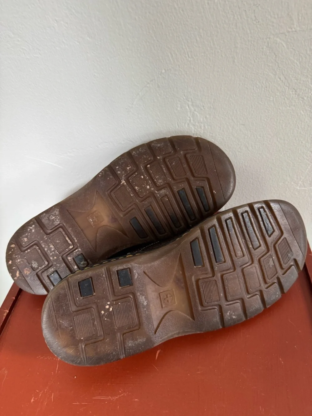 Vintage Dr. Martens Open Toe Sandals Brown Leather Slide Casual Distressed 11
